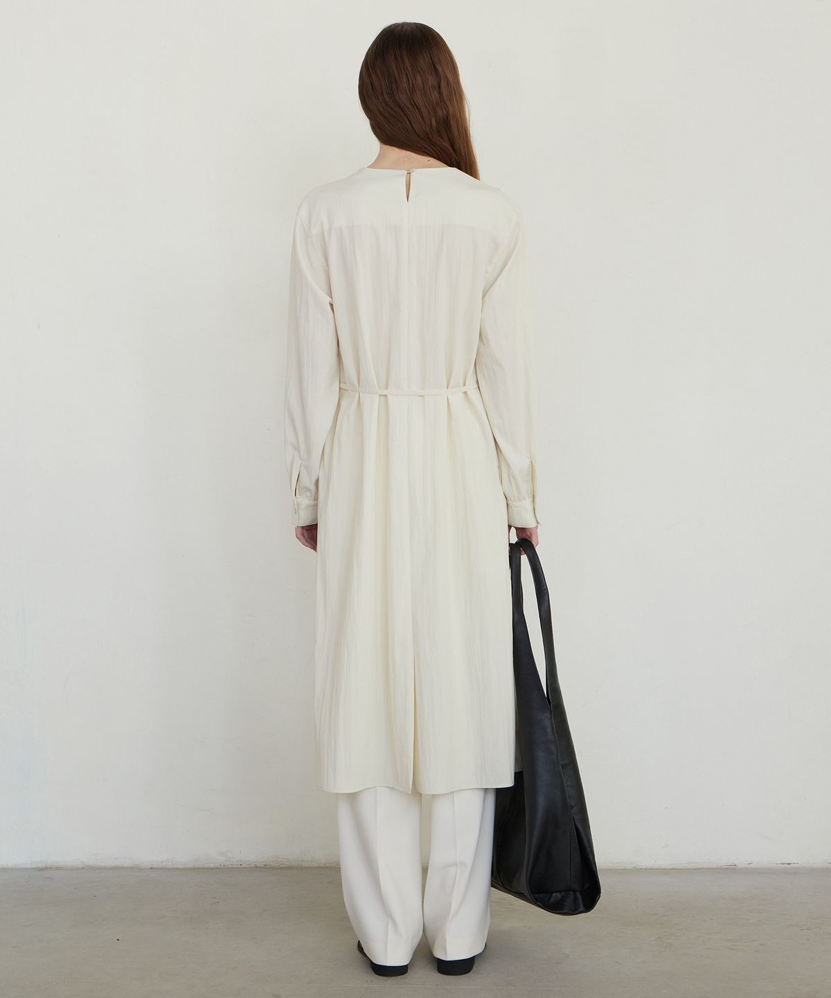 노티아(NOTIA) DRAPE STRAP LONG ONE-PIECE - LIGHT BEIGE