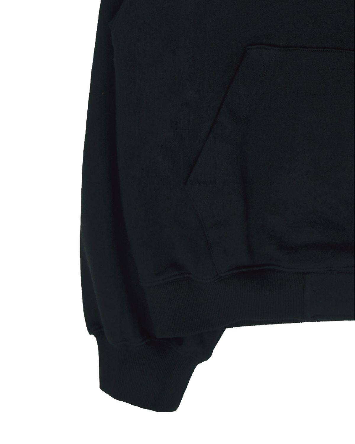 더뮤지엄비지터(THEMUSEUMVISITOR) RABBIT EMBROIDERY ZIPUP HOODIE (BLACK)