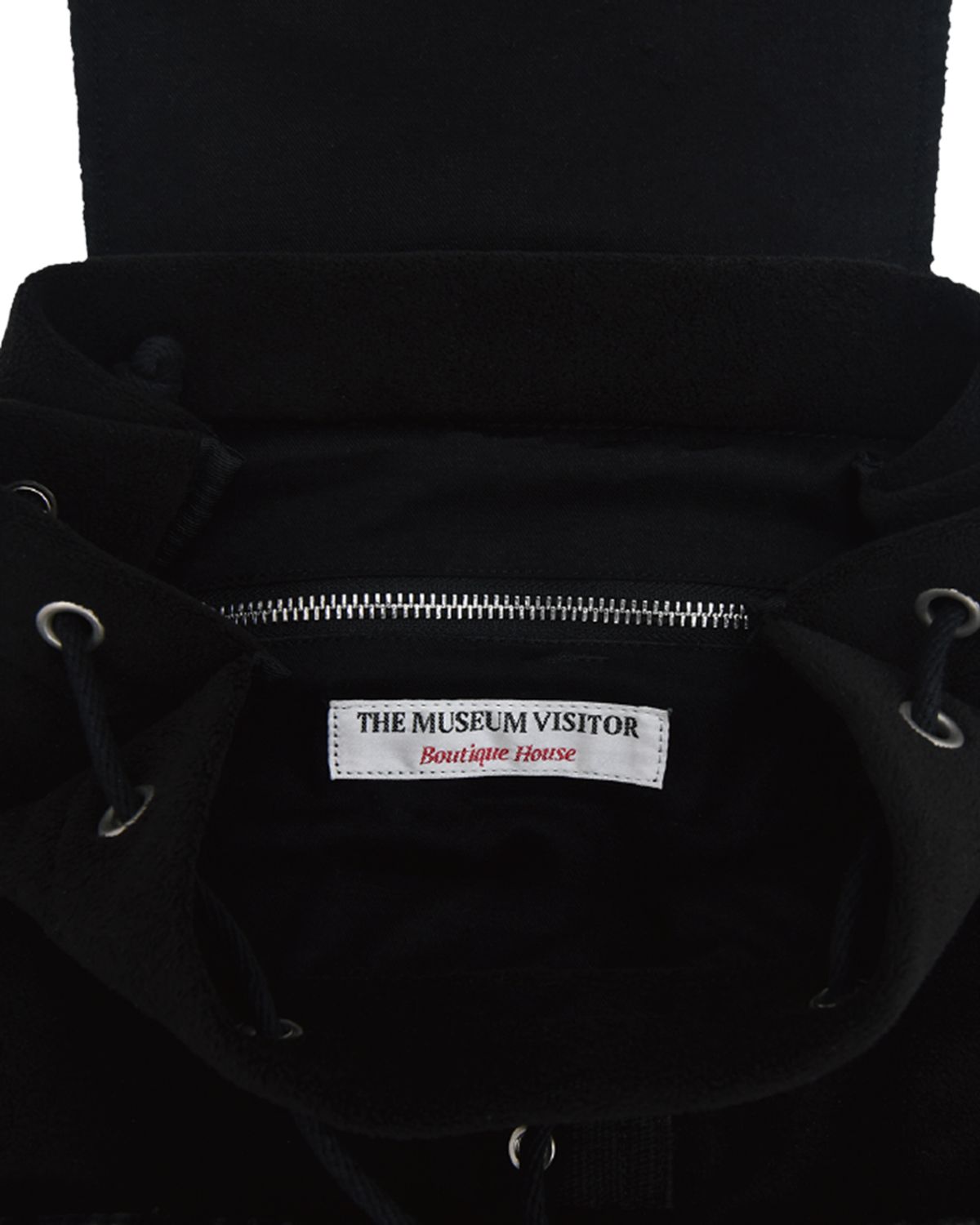 더뮤지엄비지터(THEMUSEUMVISITOR) CHECK MIXED BACKPACK (BLACK)