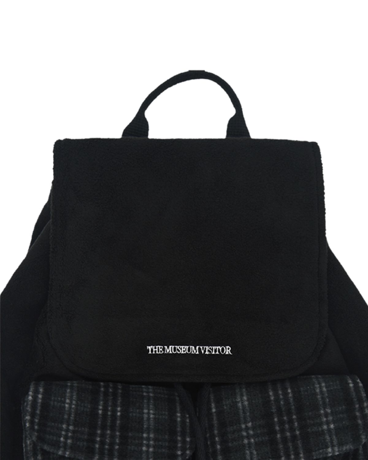 더뮤지엄비지터(THEMUSEUMVISITOR) CHECK MIXED BACKPACK (BLACK)