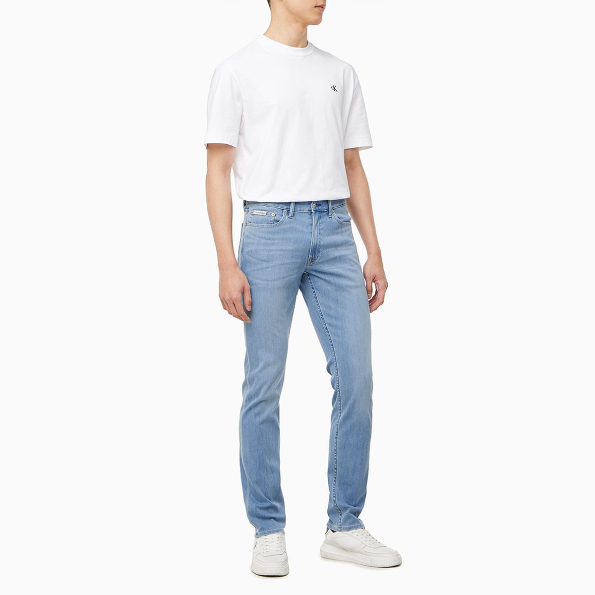 캘빈클라인 진(CALVIN KLEIN JEANS) 남성 슬림핏 라이트블루 37.5 기능성 데님 4RAB729 0RP