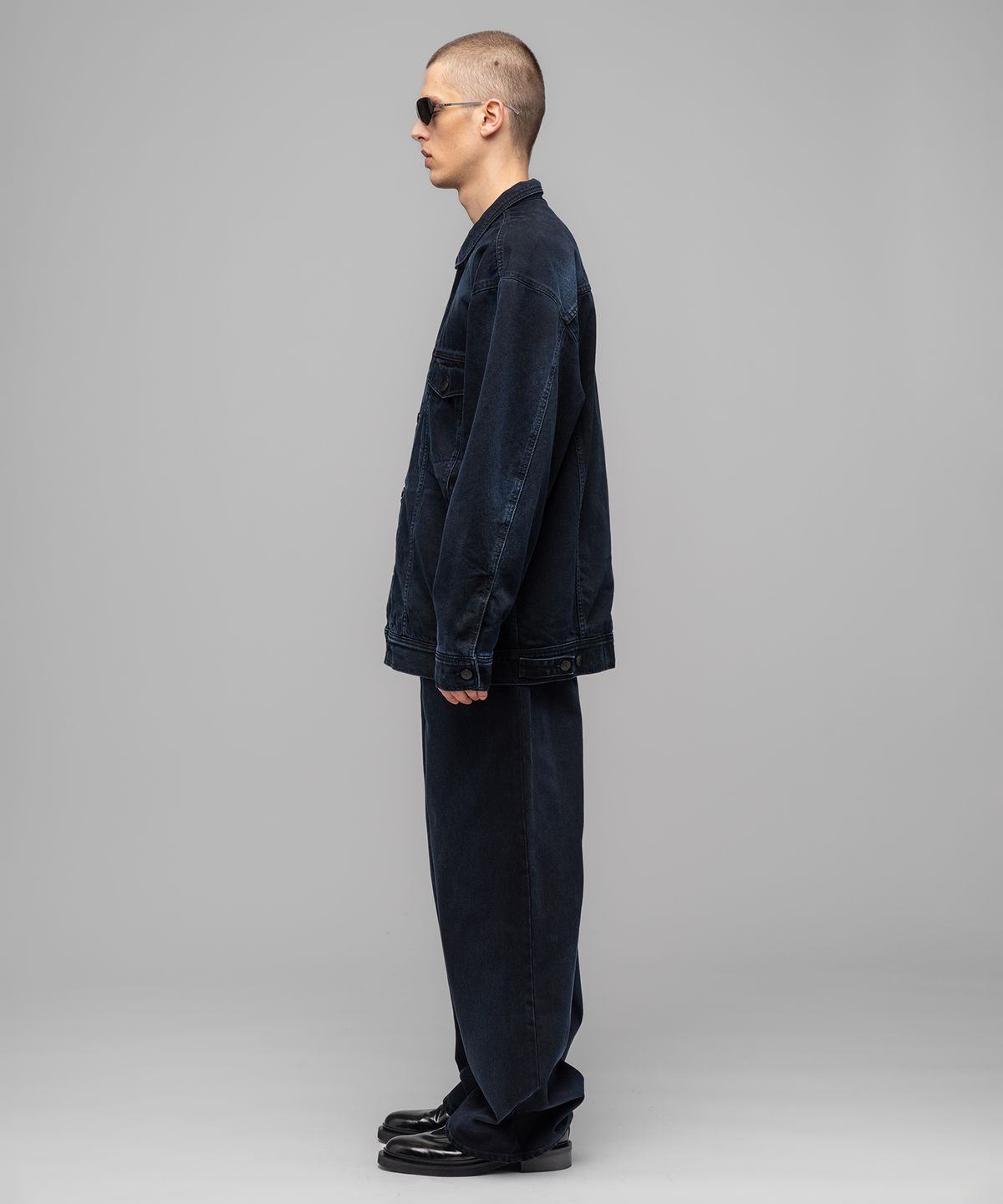 032씨(032C) (M) 고야 데님 자켓 워시드 다크 블루 GOYA DENIM JACKET WASHED DARK BLUE
