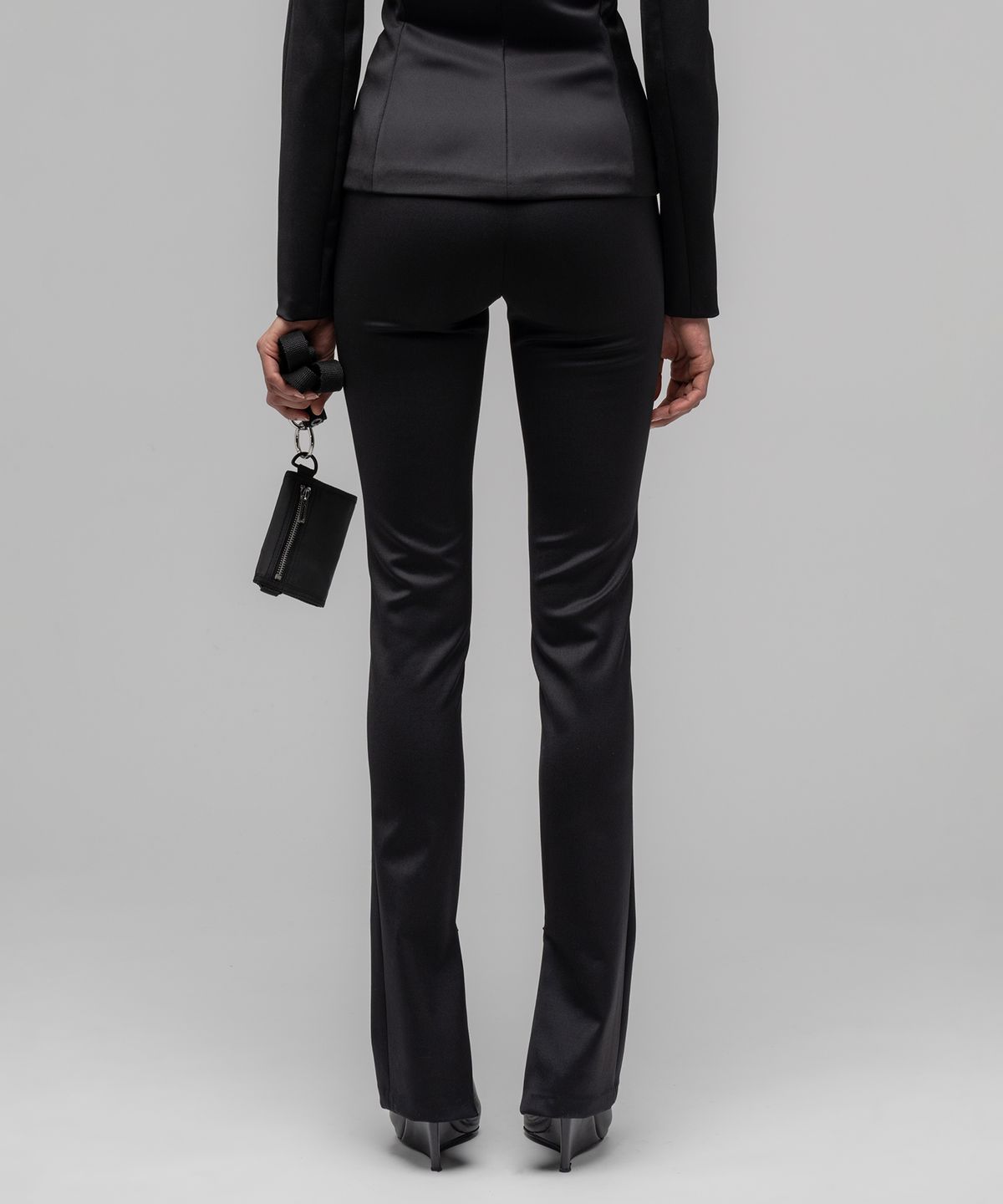 032씨(032C) (W) 타이트 핏 수트 트라우저 블랙 TIGHT FIT SUIT TROUSERS BLACK