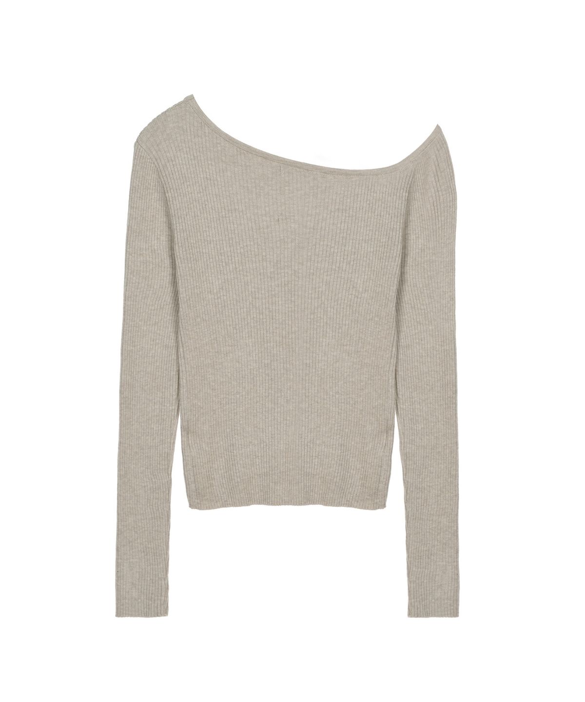 닉앤니콜(NICK&NICOLE) DRAPE OFF SHOULDER KNIT_BEIGE