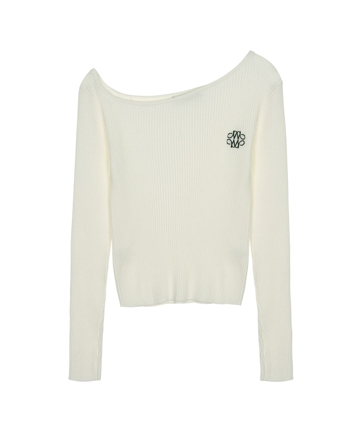 닉앤니콜(NICK&NICOLE) DRAPE OFF SHOULDER KNIT_CREAM