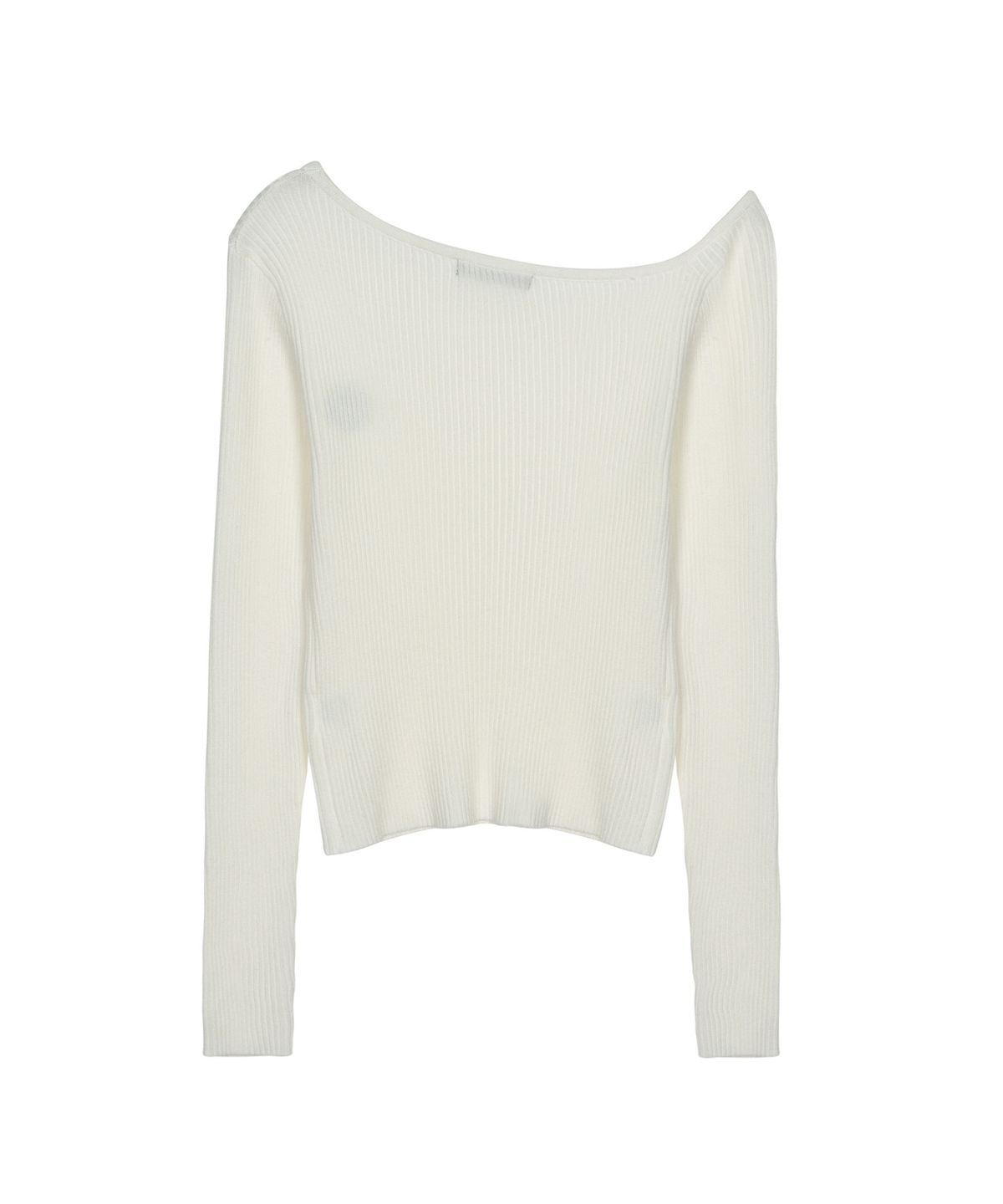 닉앤니콜(NICK&NICOLE) DRAPE OFF SHOULDER KNIT_CREAM