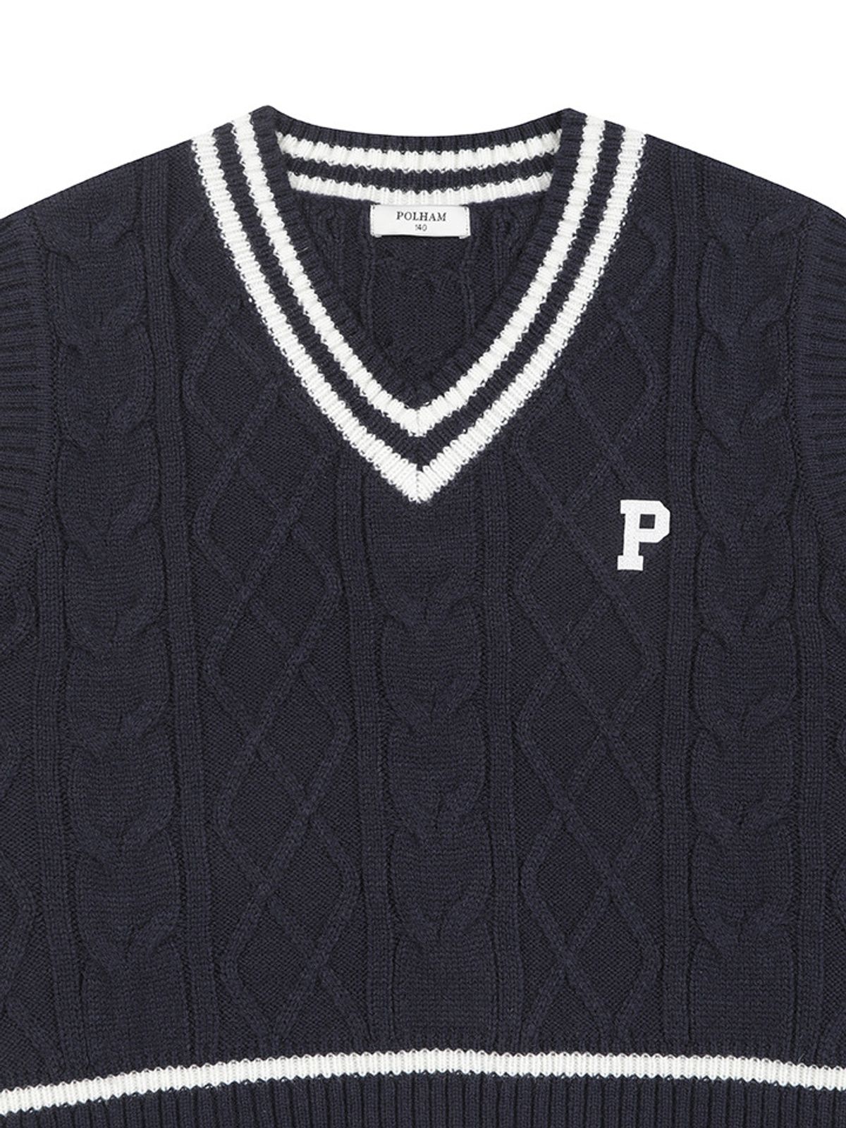 폴햄키즈(POLHAM KIDS) 공용) 로고 라인 베스트_PKF5ES3010