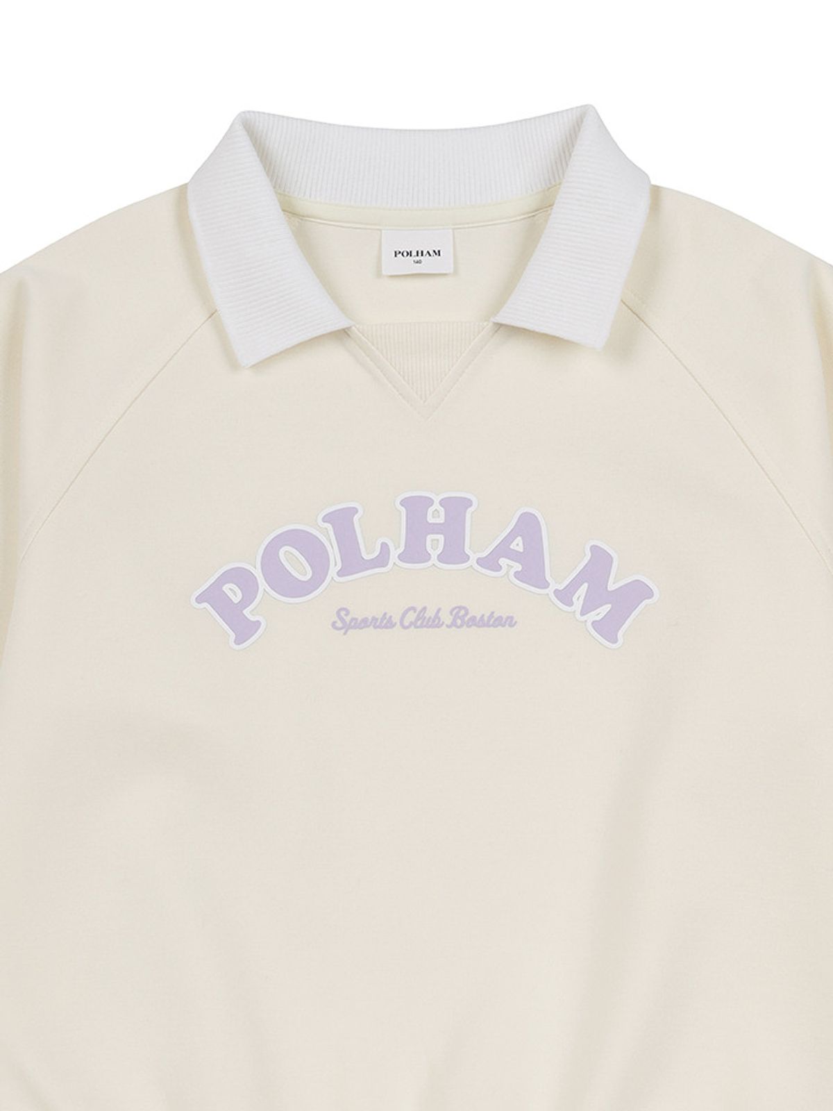 폴햄키즈(POLHAM KIDS) 여아) 더블니트 카라 맨투맨_PKF1TR2050