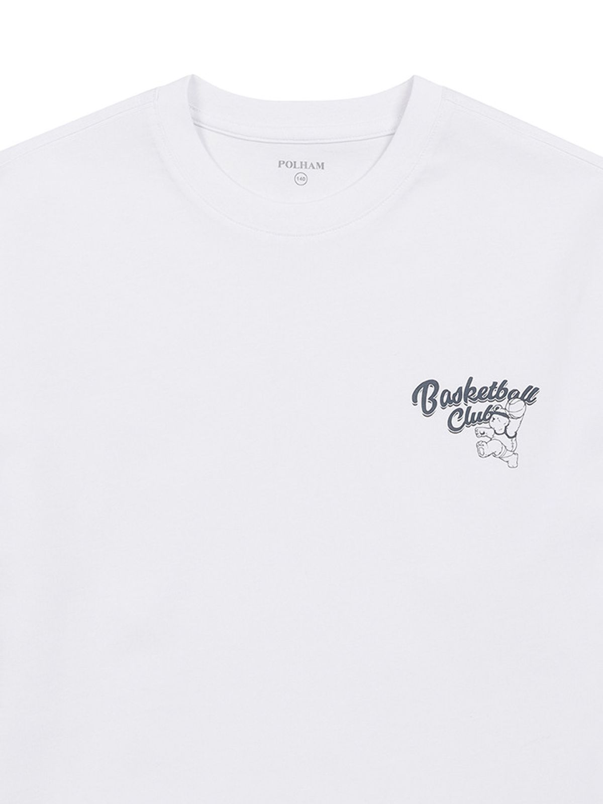 폴햄키즈(POLHAM KIDS) 공용) 폴키베어 플레이티드져지 긴팔티_PKF2TS3830