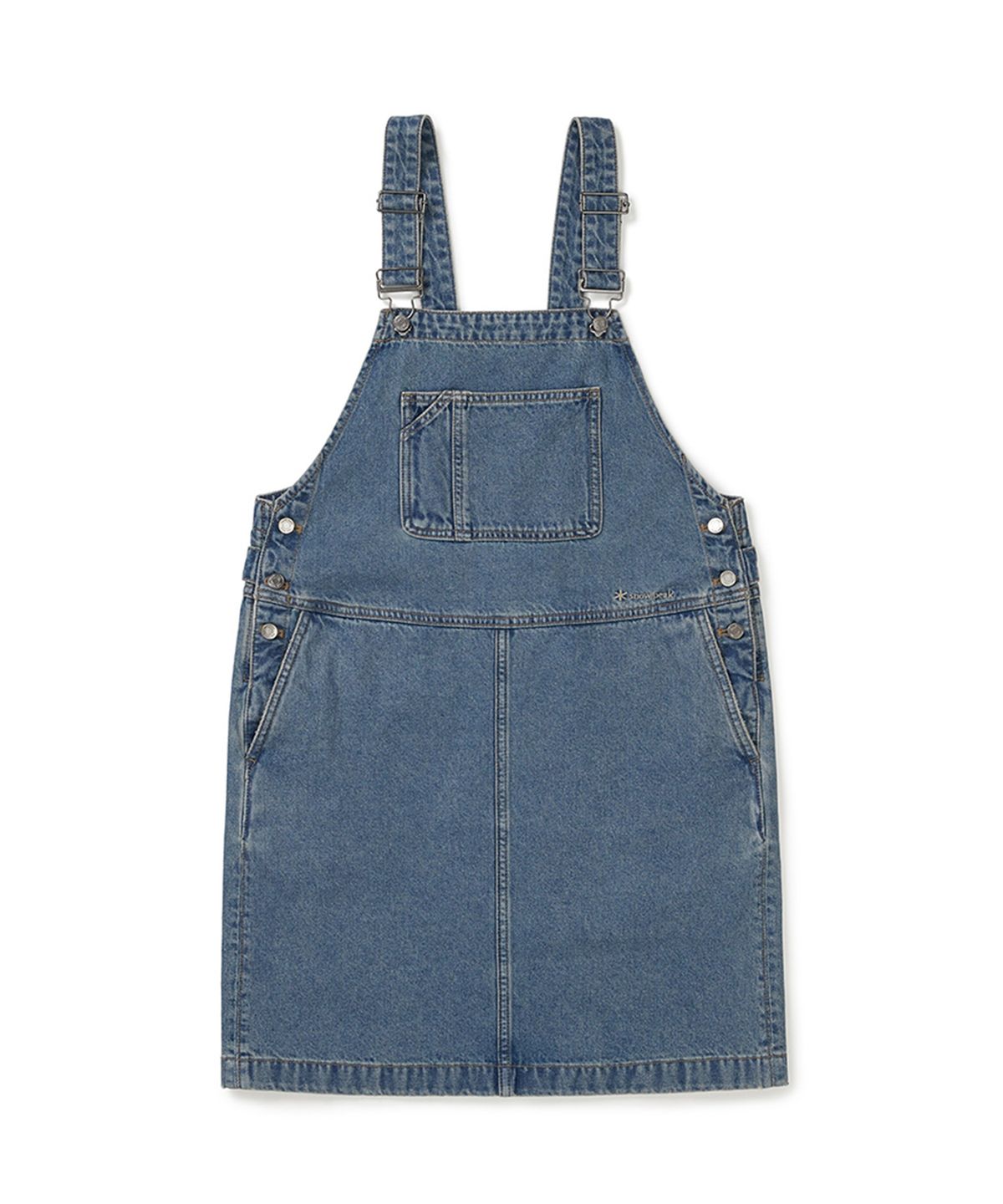 스노우피크 어패럴(SNOWPEAK APPAREL) 데님 오버롤 원피스 (S25ZWFOP77) Blue