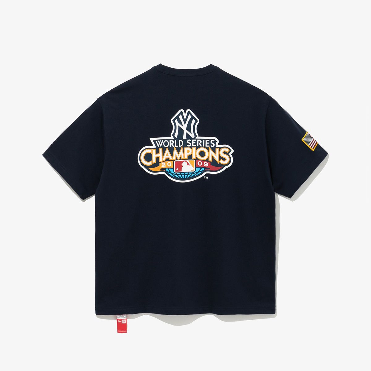 뉴에라(NEW ERA) MLB 뉴욕 양키스 월드시리즈 챔피언 티셔츠 이브닝 블루 14700228