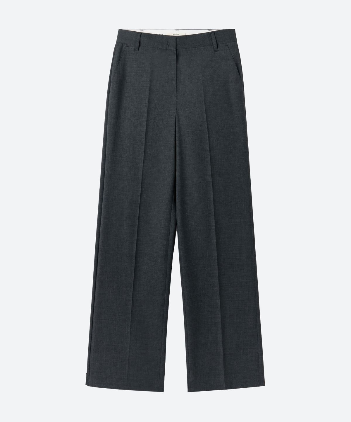 문선(MOONSUN) 2-Way Skirt Layered Pants / Charcoal