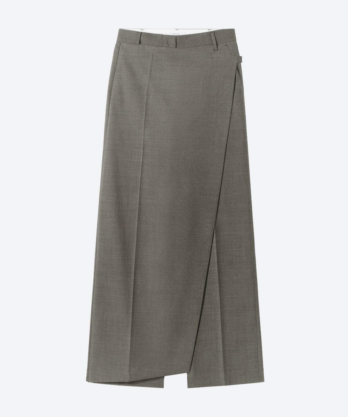 문선 아카이브(MOONSUN ARCHIVE) 2-Way Skirt Layered Pants / Greyish Brown