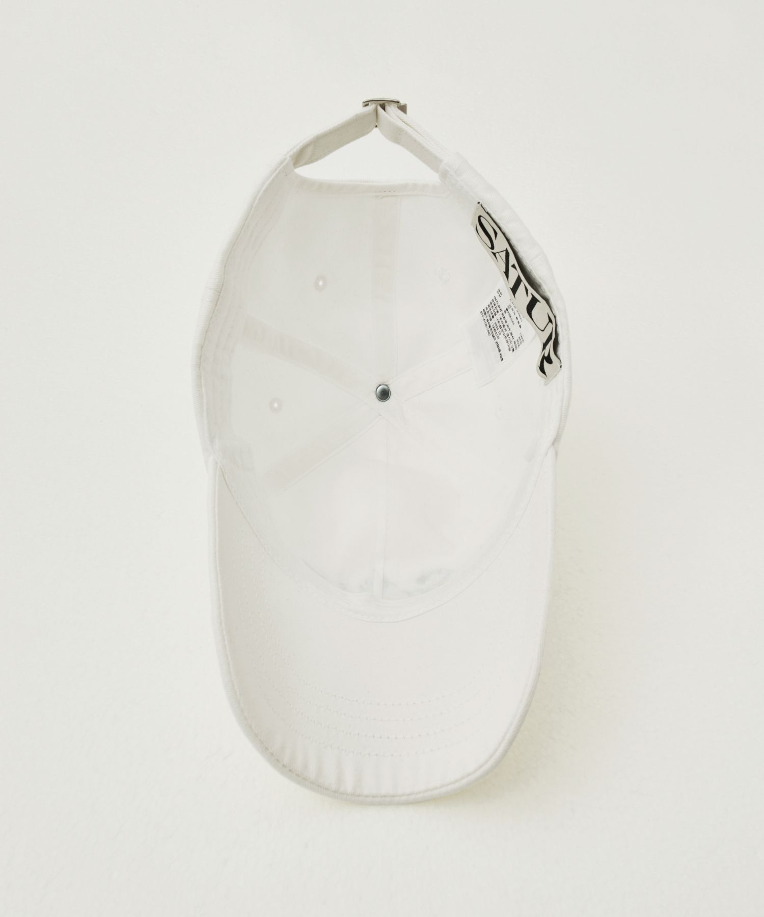 MUSINSA | SATUR Vintage Casual Applique Ball Cap White