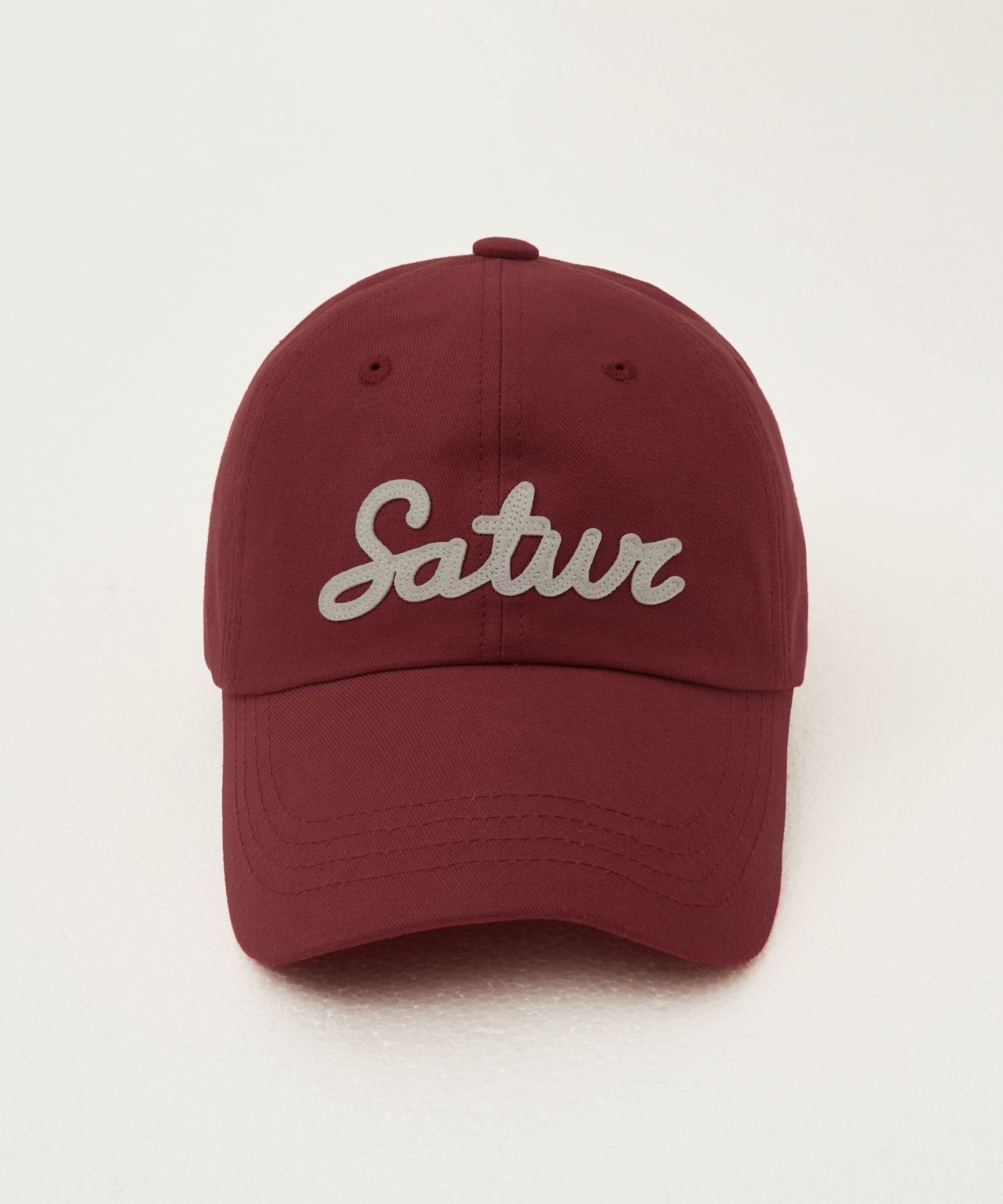 MUSINSA | SATUR Vintage Casual Applique Ball Cap Red