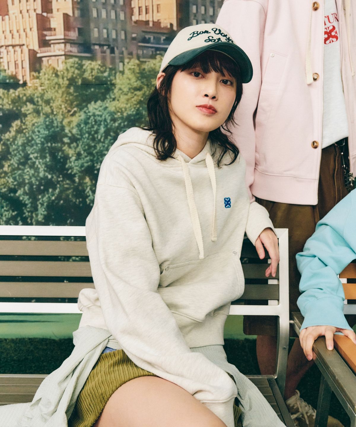 세터(SATUR) 본 보야지 콘트라스트 5 패널 볼캡 딥 그린