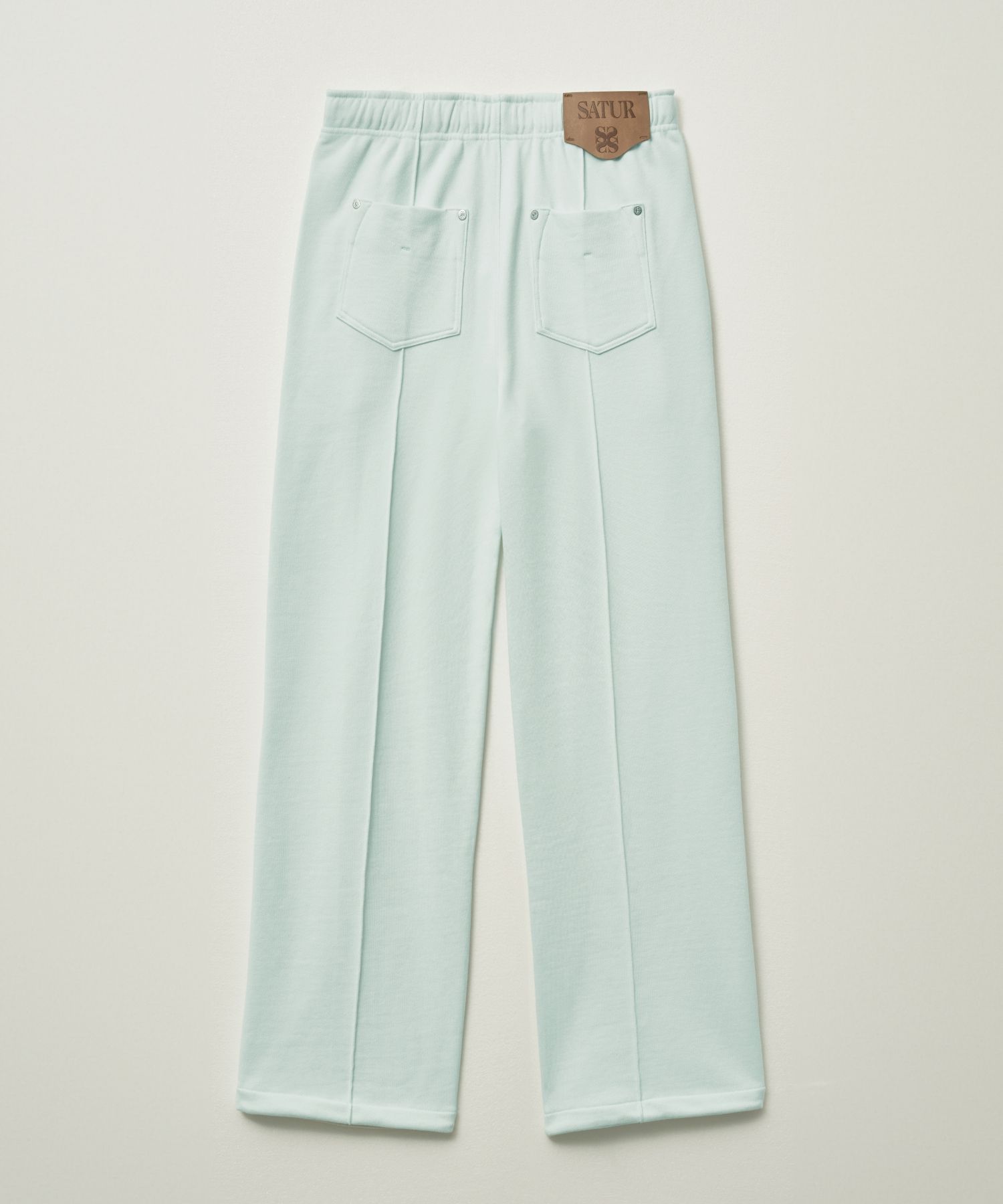 ★SATUR★ Etna Lounge Straight Sweatpants Melange Ivory MUSINSA | SATUR Etna Lounge Straight Sweatpants Ice Blue