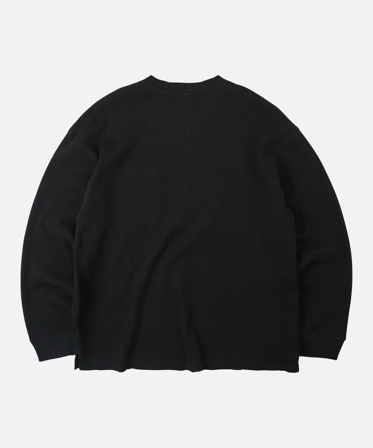 프리즘웍스(FRIZMWORKS) OVERSIZED WAFFLE POCKET TEE 002 _ BLACK