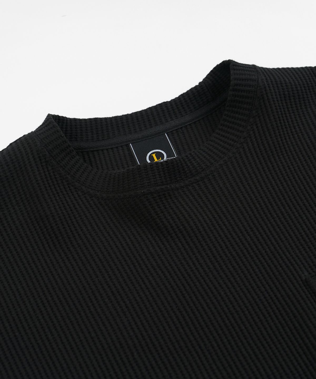 프리즘웍스(FRIZMWORKS) OVERSIZED WAFFLE POCKET TEE 002 _ BLACK