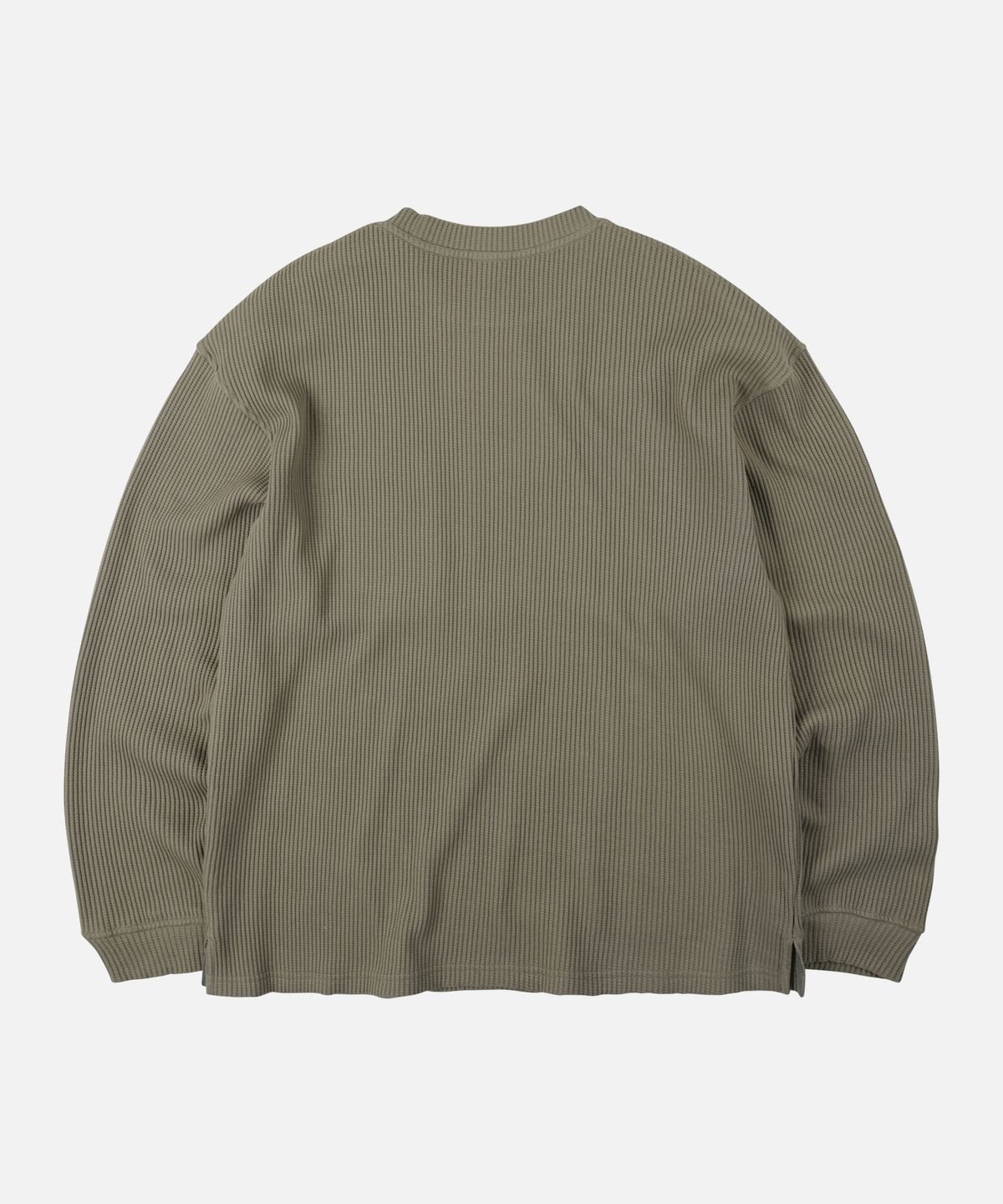 프리즘웍스(FRIZMWORKS) OVERSIZED WAFFLE POCKET TEE 002 _ LIGHT OLIVE