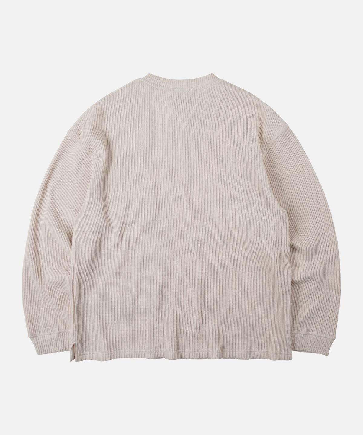 프리즘웍스(FRIZMWORKS) OVERSIZED WAFFLE POCKET TEE 002 _ CREAM
