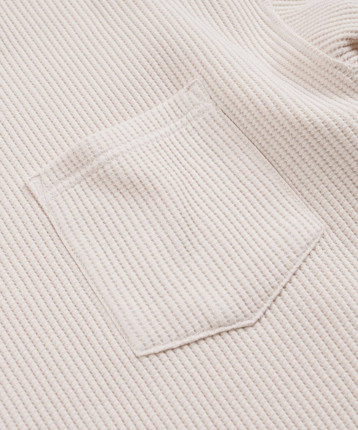프리즘웍스(FRIZMWORKS) OVERSIZED WAFFLE POCKET TEE 002 _ CREAM