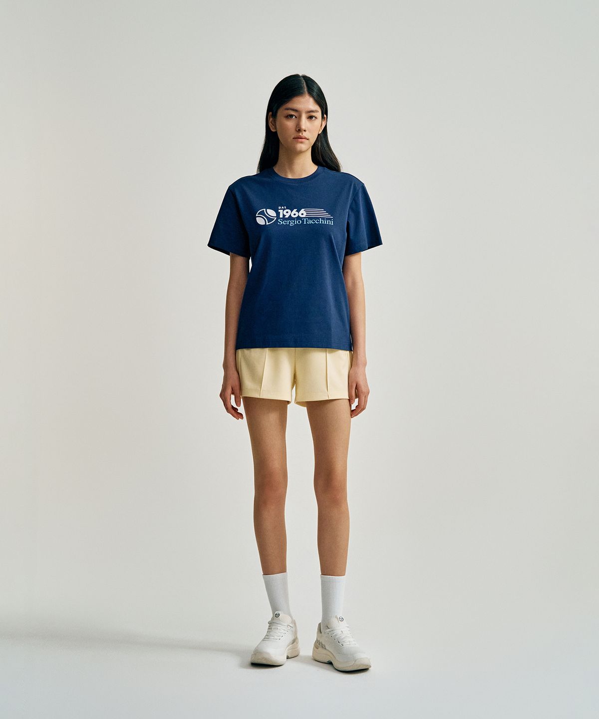 세르지오 타키니(SERGIO TACCHINI) U 쿨매치 아트웍 반팔 티셔츠 (Navy)