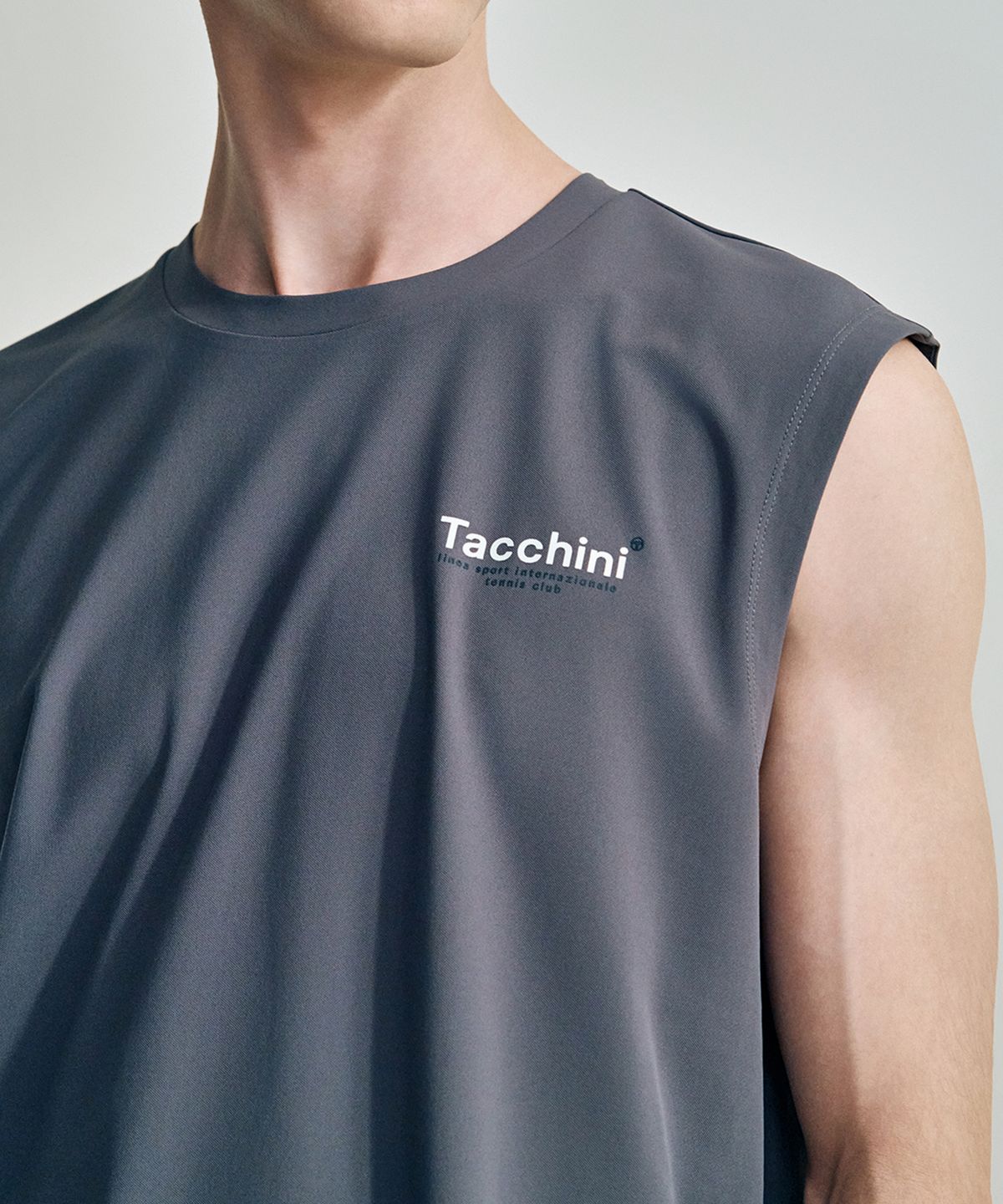 세르지오 타키니(SERGIO TACCHINI) M 레이프레쉬 피케 슬리브리스 (D.Grey)