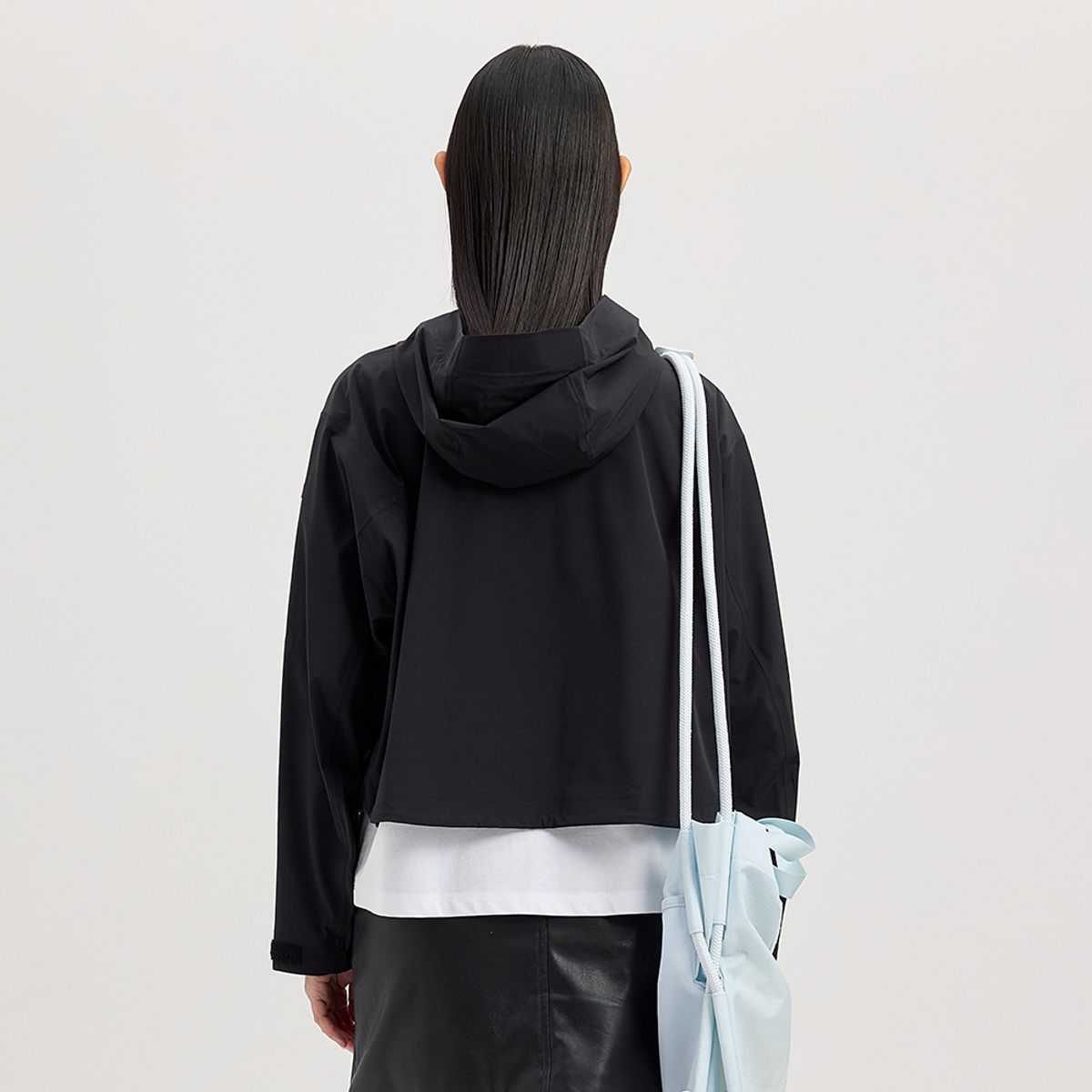 헌터(HUNTER) [WOMEN] 워터프루프 숏 레인자켓 - 블랙 HCW0001AJZBLK