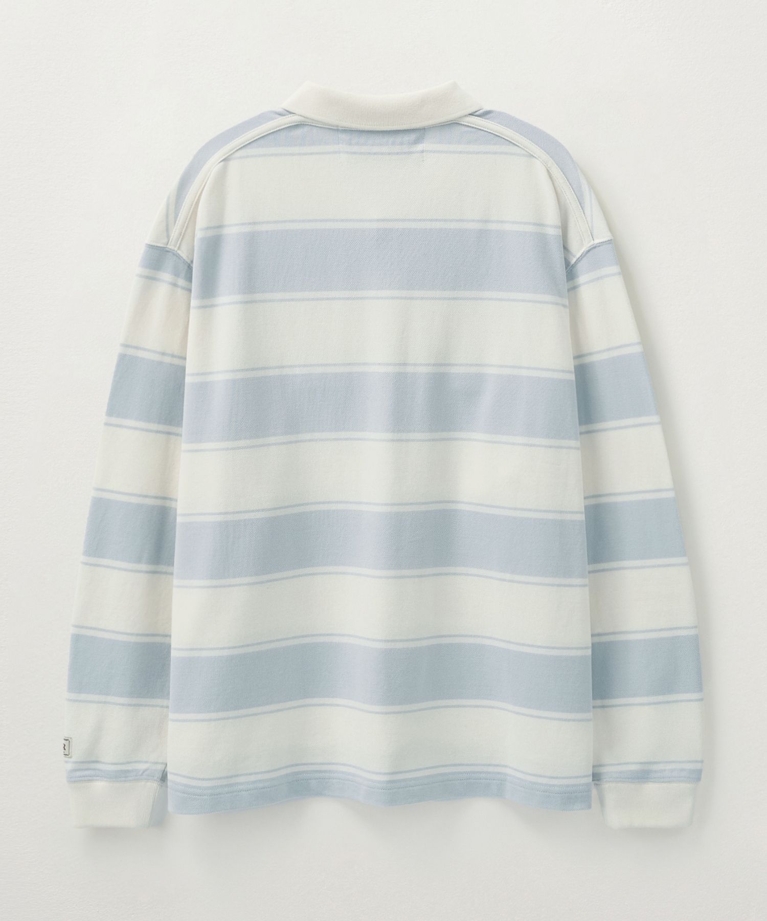 [25SS/男女] SATUR★Rugby Stripe Pique Long Sleeve ピケシャツ 25SS/男女] SATUR☆Rugby Stripe Pique Long Sleeve ピケシャツ