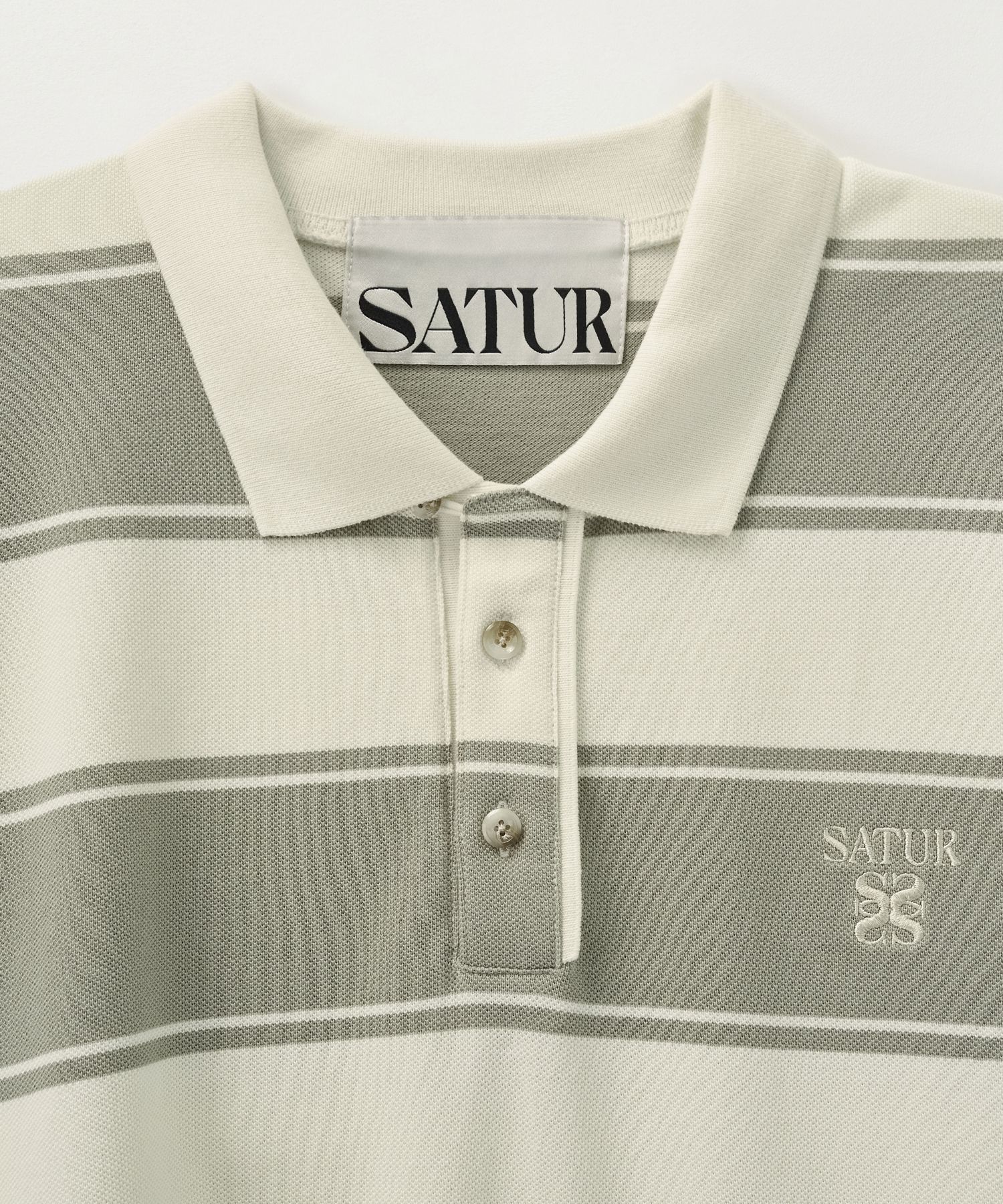 ◆25SS SATUR Rugby Stripe Pique Long Sleeve/4色◆ MUSINSA | SATUR Rugby Stripe Pique Long Sleeve Khaki