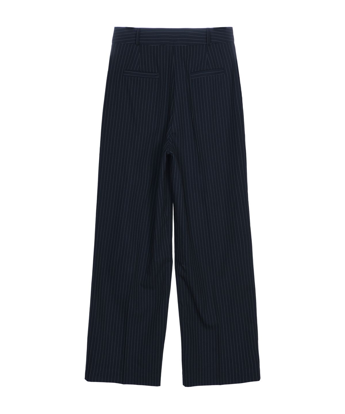 닉앤니콜(NICK&NICOLE) TAILORED STRIPE PINTUCK SLACKS_NAVY