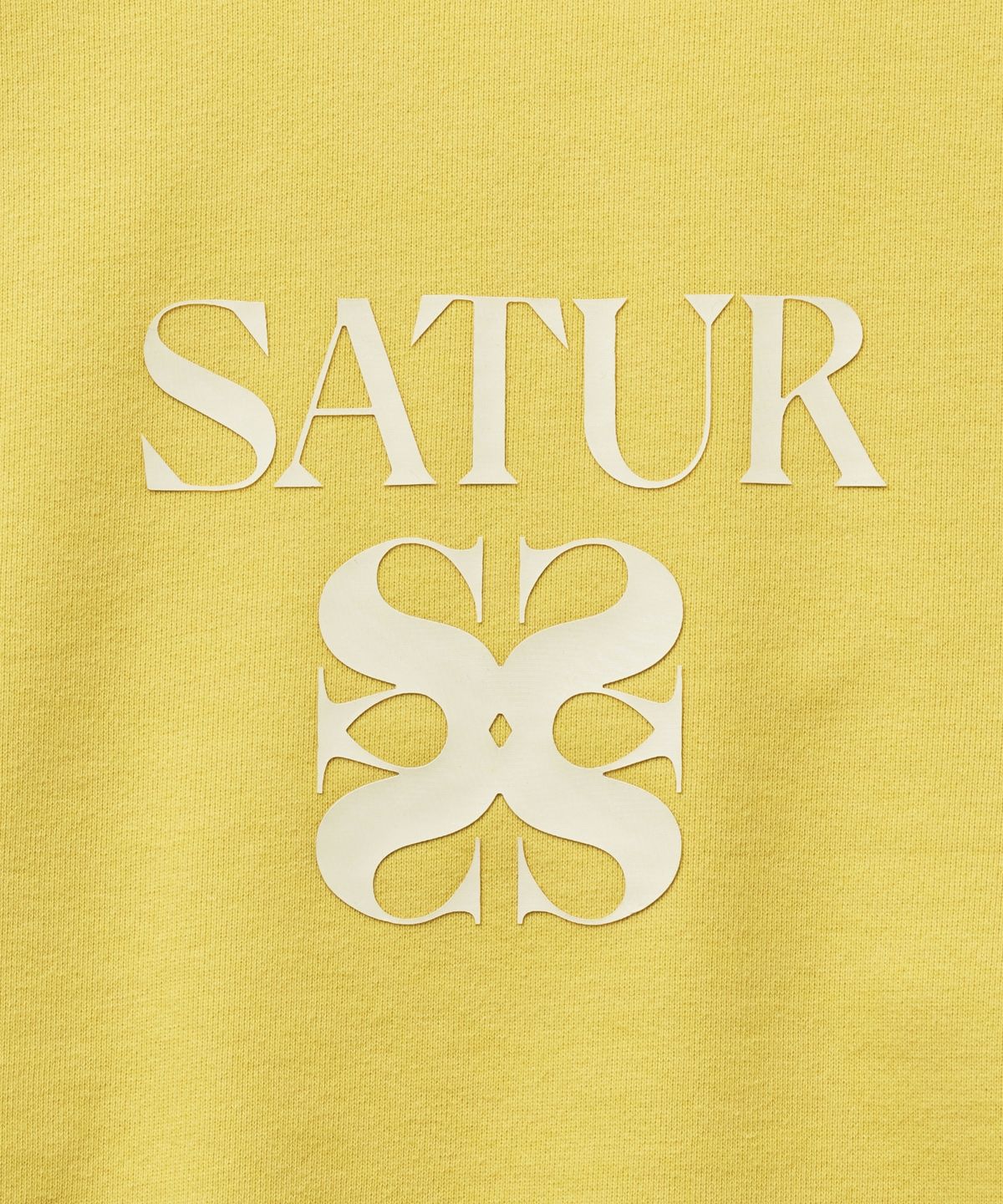 세터(SATUR) (W) 아페로 볼륨 슬리브 크롭 스웨트셔츠 옐로우