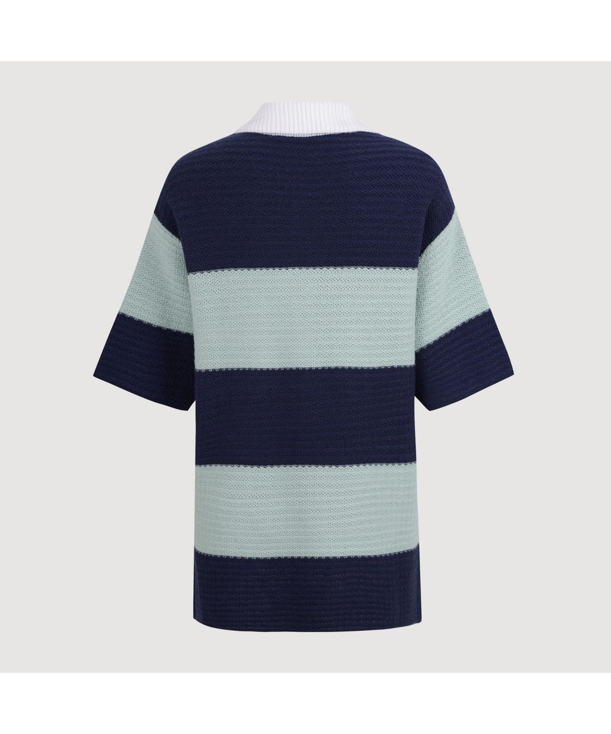 럭키슈에뜨(LUCKY CHOUETTE) Stripe Terry Knit Pullover (navy)_LFWAM25230NYX