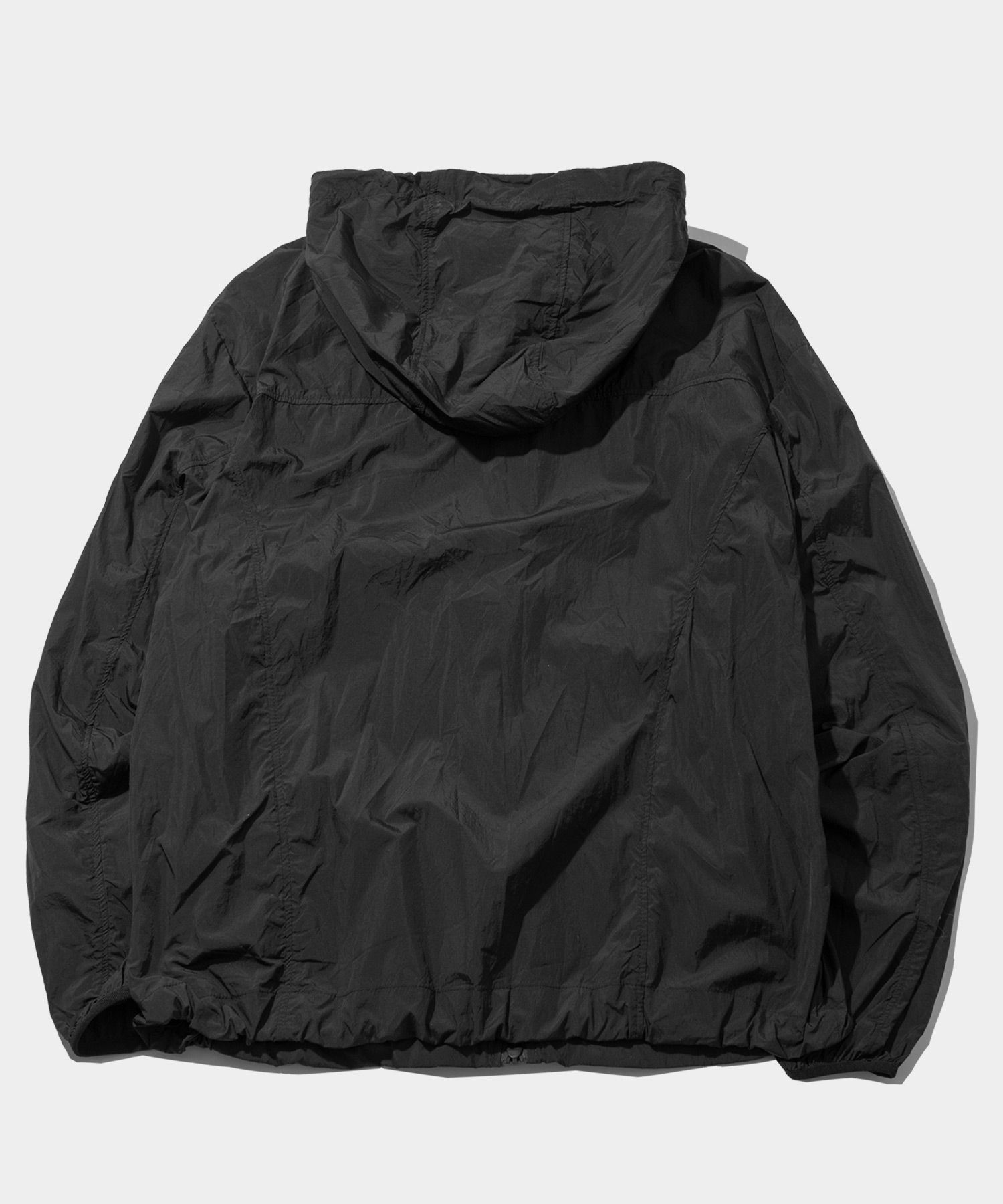 【BAON】Kazub Nylon Two-Way String Over Hood Wind Jumper MUSINSA | PLACESTUDIOMAN Hooded String Two Way Zip-Up Nylon