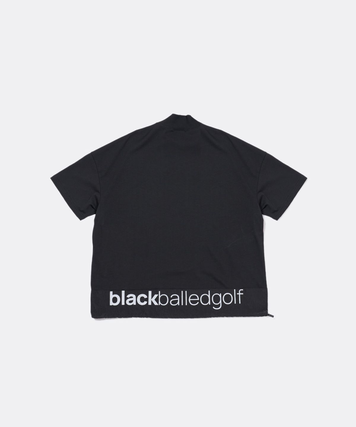 블랙볼드(BLACKBALLED) 하프넥티셔츠_BLACK