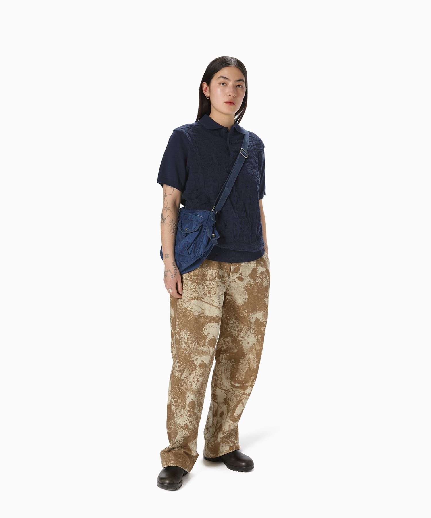 【THISISNEVERTHAT】Overdyed Shoulder Bag Navy Shop Thisisneverthat Overdyed Shoulder Bag Washed Blue at