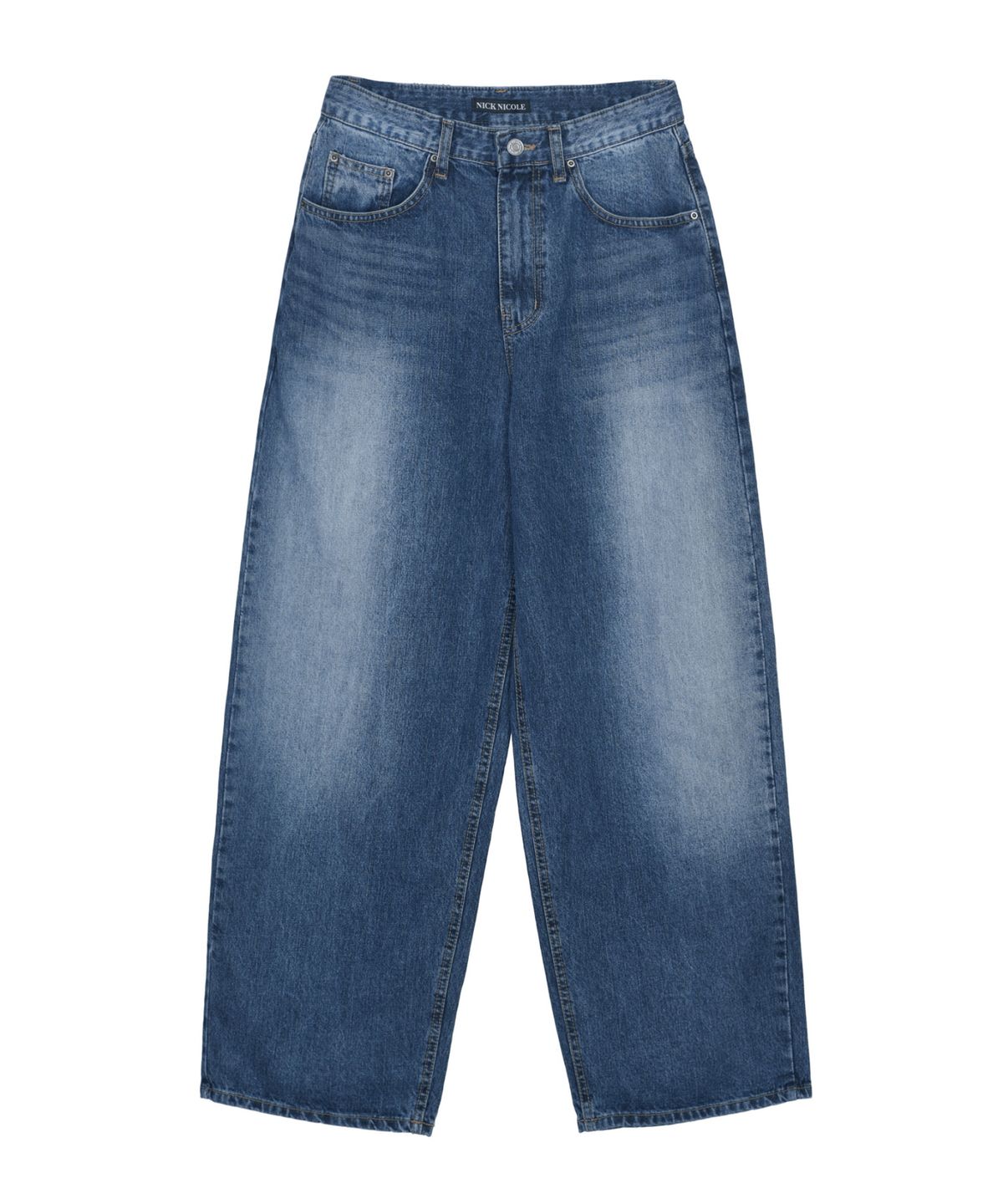 닉앤니콜(NICK&NICOLE) WIDE WASHED DENIM PANTS_BLUE