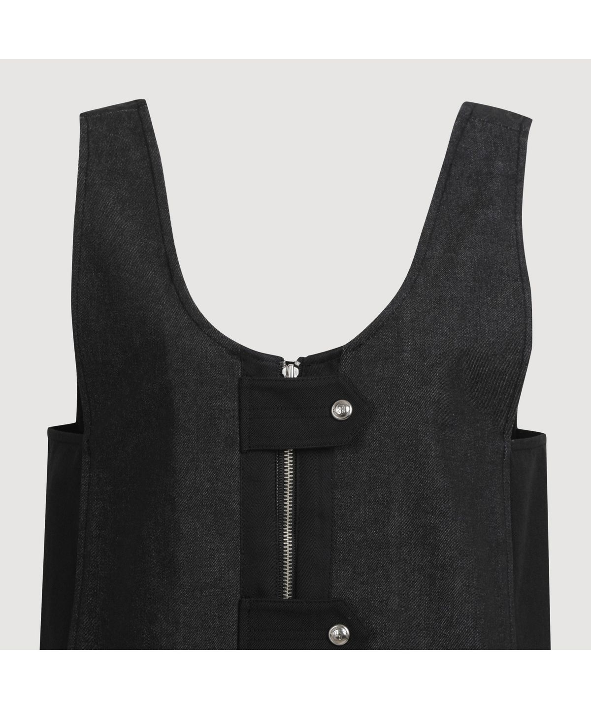 럭키슈에뜨(LUCKY CHOUETTE) U-neck Sleeveless Mini Dress (black)_LFDAS25240BKX