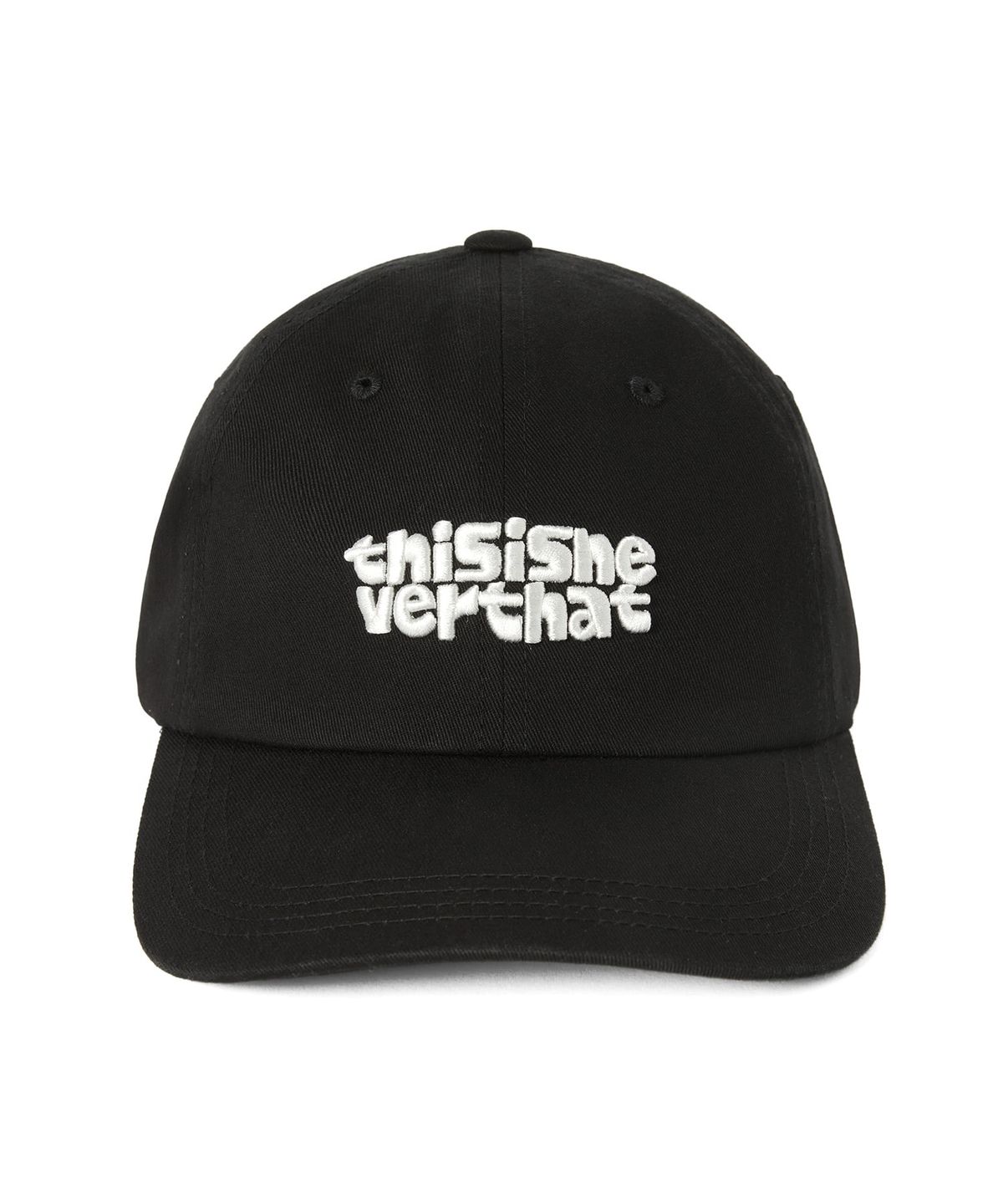 디스이즈네버댓(THISISNEVERTHAT) Bold Logo Cap Black