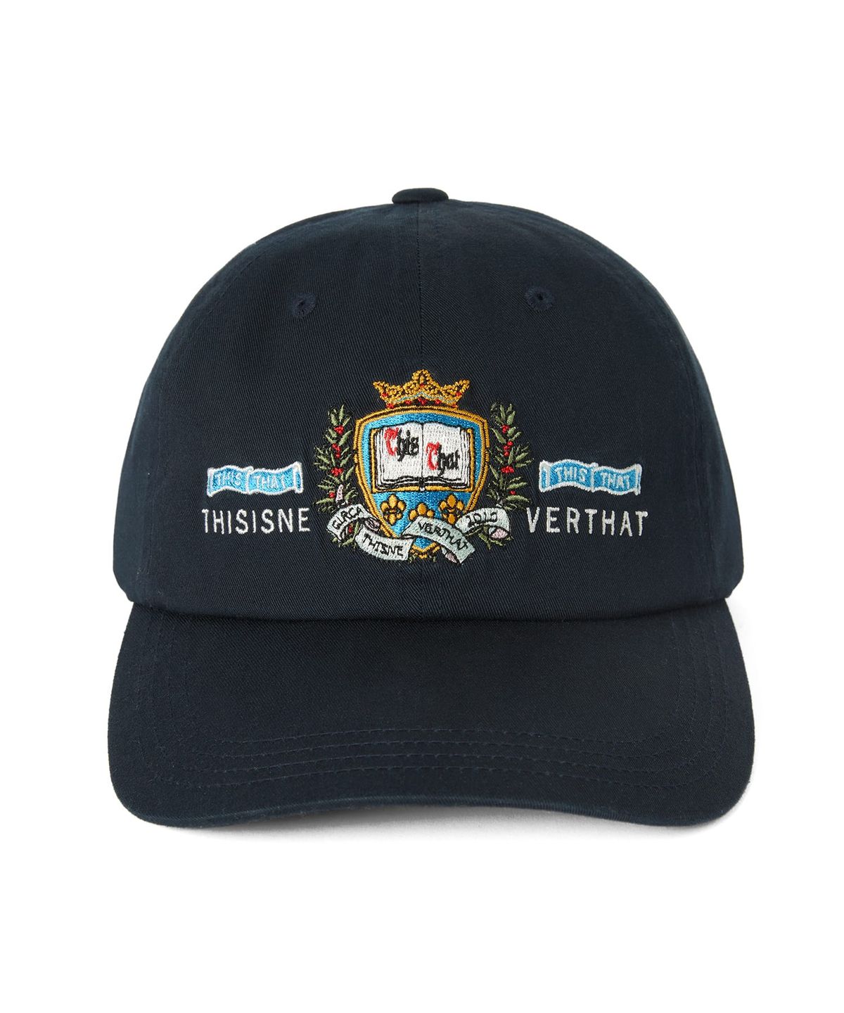디스이즈네버댓(THISISNEVERTHAT) Crest Cap Navy