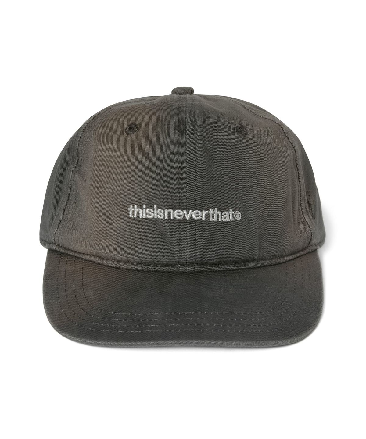 디스이즈네버댓(THISISNEVERTHAT) Bleached T-Logo Cap Charcoal