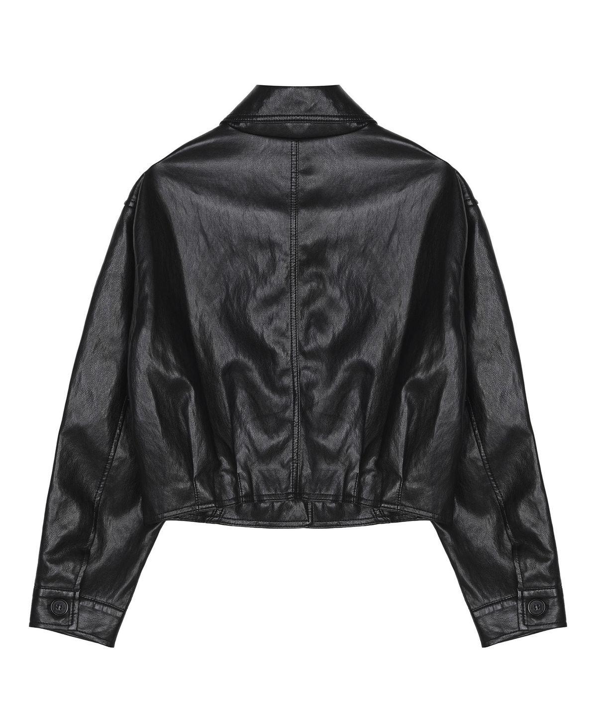 닉앤니콜(NICK&NICOLE) CUTING LINE LEATHER JACKET_BLACK