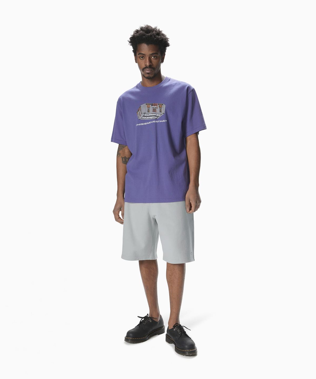 디스이즈네버댓(THISISNEVERTHAT) T.N.T. Classic HDP Sweatshort Grey