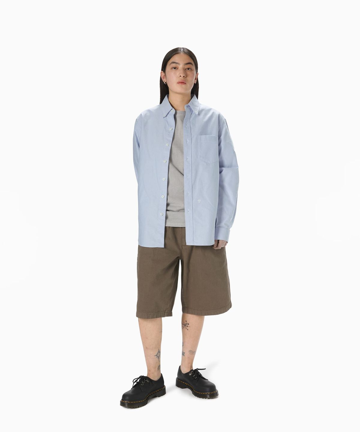 디스이즈네버댓(THISISNEVERTHAT) Overdyed Half Short Brown