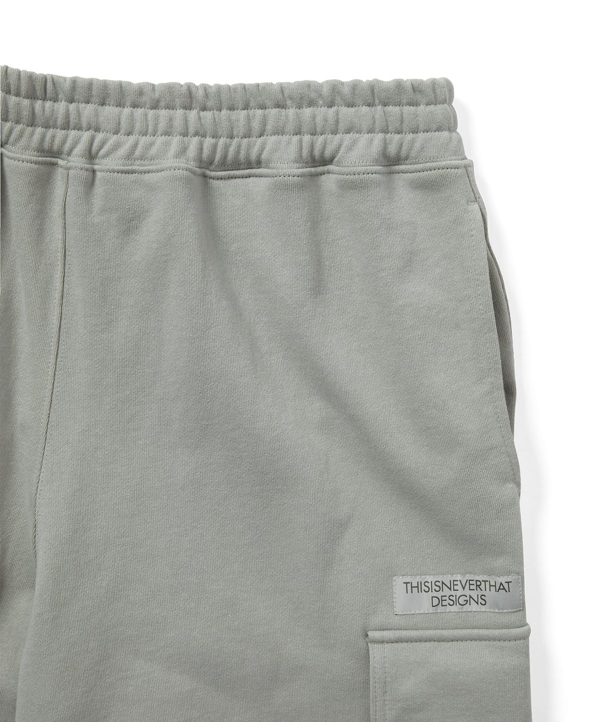 디스이즈네버댓(THISISNEVERTHAT) Cargo Sweatpant Moss Grey