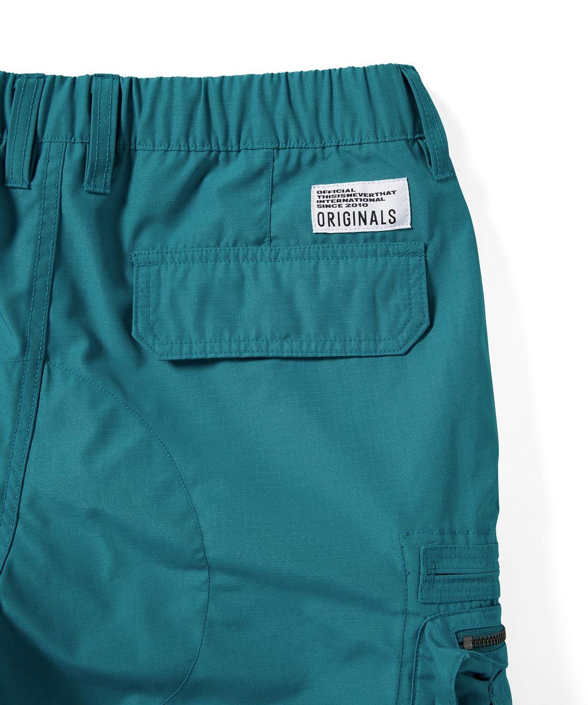 디스이즈네버댓(THISISNEVERTHAT) Crazy Multi Zip Pant Turquoise