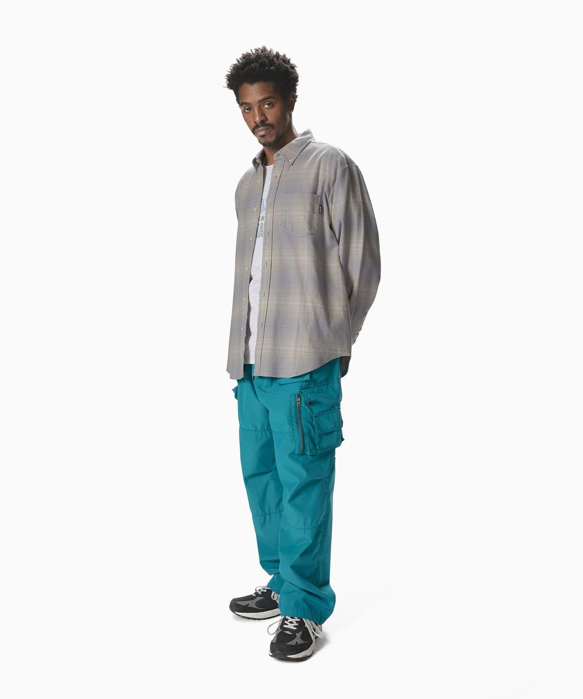디스이즈네버댓(THISISNEVERTHAT) Crazy Multi Zip Pant Turquoise