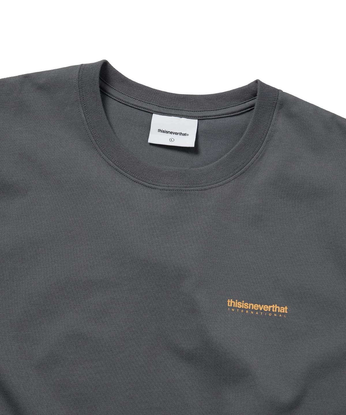 디스이즈네버댓(THISISNEVERTHAT) (SS25) INTL. Logo Tee Dark Grey