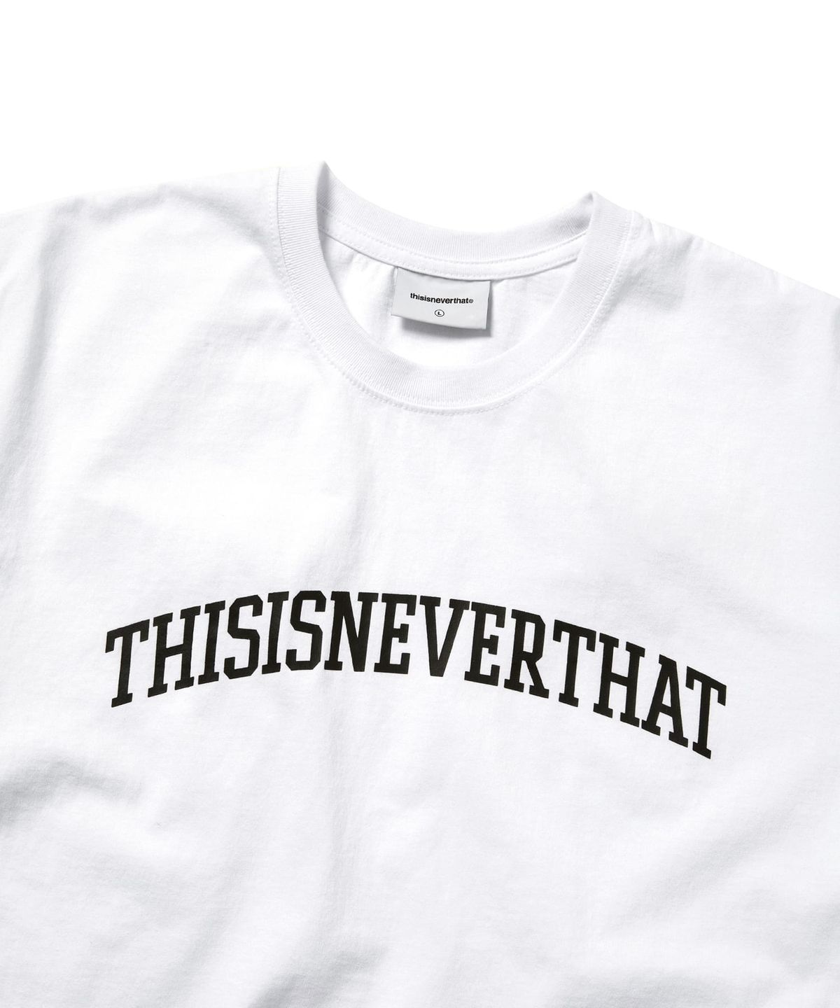 디스이즈네버댓(THISISNEVERTHAT) (SS25) Arch-Logo Tee White